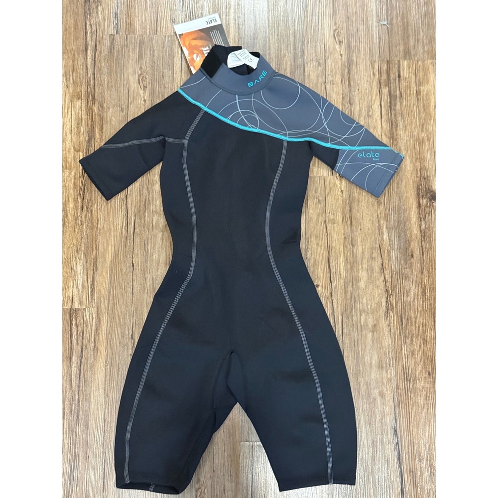 Bare Elate 2MM Short Sleeve Springsuit Wetsuit Women's Size 4 Snorkeling New‎